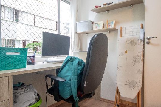 Escritório de apartamento à venda com 2 quartos, 74m² em Jardim Leonor Mendes de Barros, São Paulo