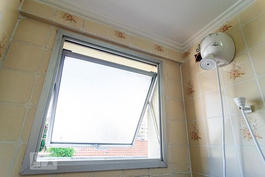 Banheiro Social de apartamento para alugar com 1 quarto, 50m² em Vila Clementino, São Paulo