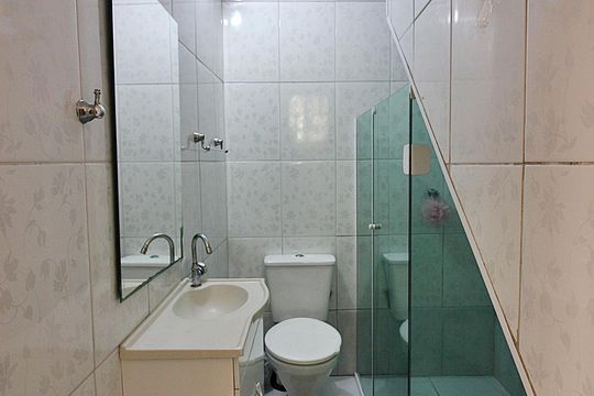 Banheiro do Quarto 1 - Suíte de casa à venda com 3 quartos, 256m² em Independência, São Bernardo do Campo