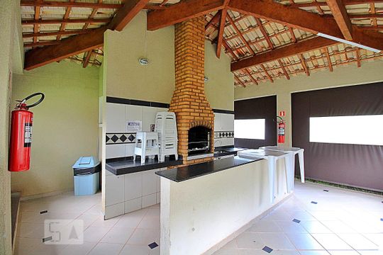Área comum - Churrasqueira de apartamento à venda com 2 quartos, 48m² em Parque Sao Vicente, Mauá