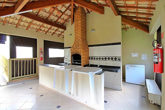 Área comum - Churrasqueira de apartamento à venda com 2 quartos, 48m² em Parque Sao Vicente, Mauá