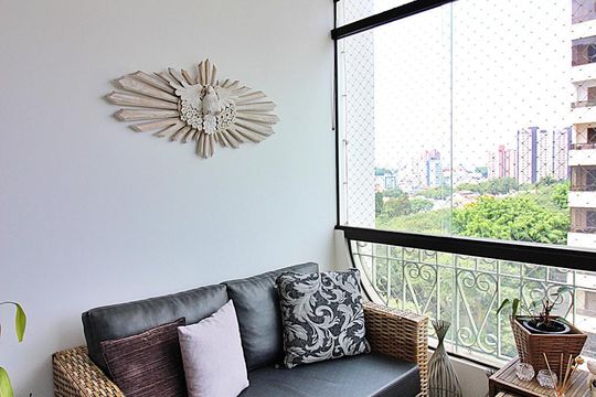 Varanda da Sala  de apartamento à venda com 4 quartos, 230m² em Centro, São Bernardo do Campo