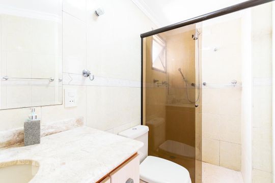 Banheiro da Suíte de apartamento à venda com 2 quartos, 62m² em Vila Santa Catarina, São Paulo