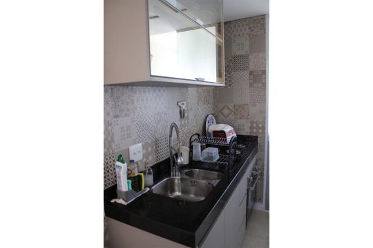 Cozinha de apartamento para alugar com 2 quartos, 49m² em Vila Mimosa, Campinas