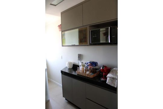 Cozinha de apartamento para alugar com 2 quartos, 49m² em Vila Mimosa, Campinas