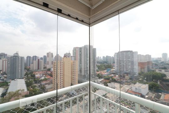 Vista da Sacada de apartamento à venda com 1 quarto, 49m² em Tatuapé, São Paulo