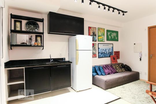 Cozinha de apartamento à venda com 1 quarto, 40m² em Altos do Esplanada, São José dos Campos