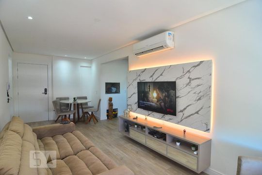Sala de apartamento à venda com 1 quarto, 52m² em Centro, Canoas