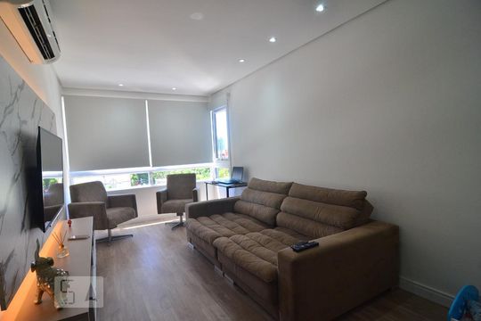 Sala de apartamento à venda com 1 quarto, 52m² em Centro, Canoas