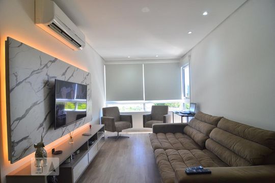 Sala de apartamento à venda com 1 quarto, 52m² em Centro, Canoas