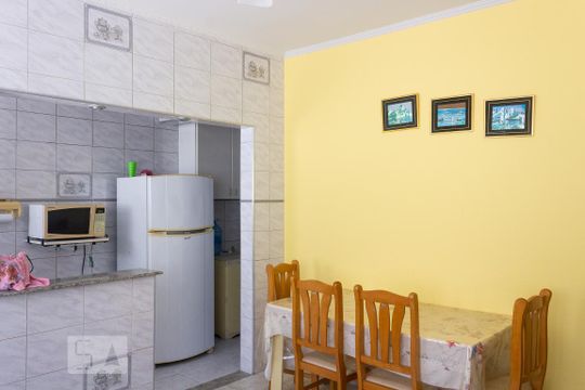 Sala de apartamento para alugar com 1 quarto, 40m² em Guilhermina, Praia Grande