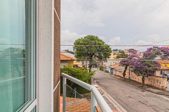 Sacada da Sala de Jantar de casa à venda com 2 quartos, 91m² em Jardim Santo Alberto, Santo André