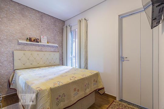 Suite 1 de casa à venda com 2 quartos, 91m² em Jardim Santo Alberto, Santo André