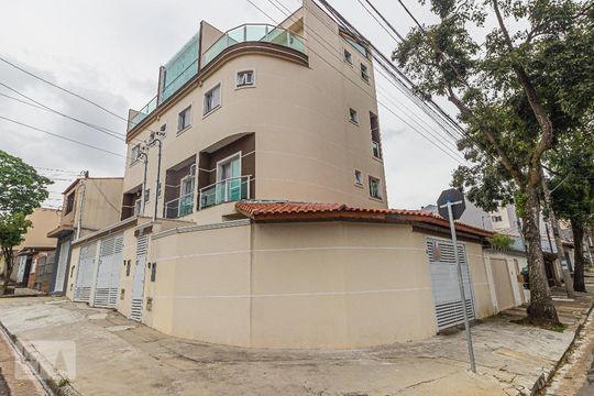 Fachada de casa à venda com 2 quartos, 91m² em Jardim Santo Alberto, Santo André