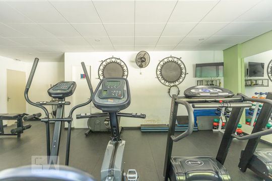 Área comum - Academia de apartamento para alugar com 1 quarto, 60m² em Alto de Pinheiros, São Paulo