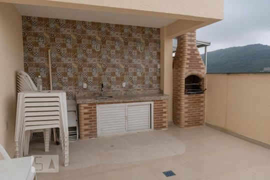 Área comum - Espaço Gourmet de apartamento para alugar com 2 quartos, 51m² em Rua Visconde de Sepetiba, Niterói