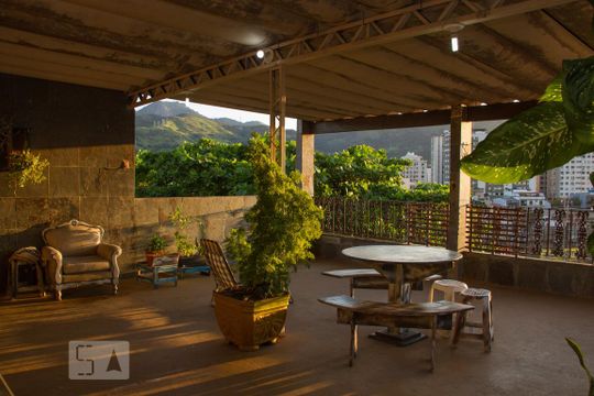 Terraço - Frente de apartamento à venda com 3 quartos, 200m² em Todos Os Santos, Rio de Janeiro