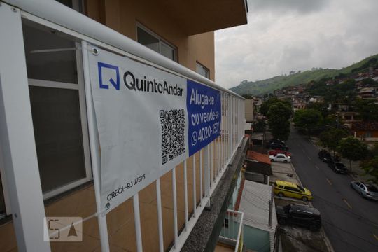 Placa do imovel de apartamento à venda com 2 quartos, 48m² em Váz Lobo, Rio de Janeiro