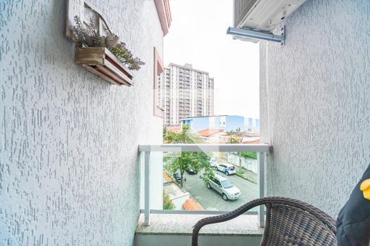 Varanda do Quarto 2 de apartamento à venda com 2 quartos, 140m² em Vila Assunção, Santo André