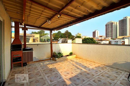 Cobertura / Área Externa de apartamento à venda com 2 quartos, 100m² em Vila São Pedro, Santo André