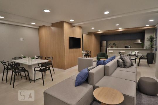 Espaço Gourmet de kitnet/studio para alugar com 1 quarto, 26m² em Pinheiros, São Paulo
