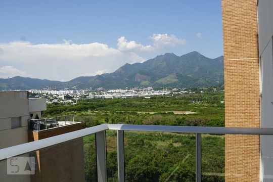 Varanda da Sala de apartamento para alugar com 1 quarto, 66m² em Jacarepaguá, Rio de Janeiro