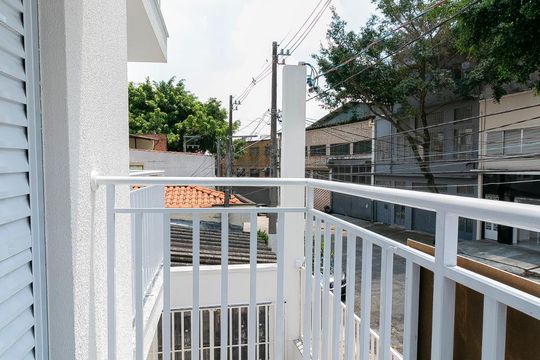 Dormitório  - Varanda de apartamento para alugar com 1 quarto, 30m² em Vila Prudente, São Paulo