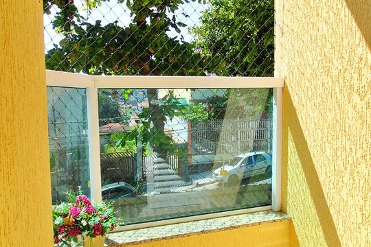 Varanda da Suíte de apartamento para alugar com 2 quartos, 60m² em Utinga, Santo André