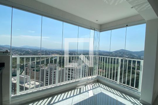 Varanda da Sala de apartamento para alugar com 1 quarto, 53m² em Alphaville Empresarial, Barueri