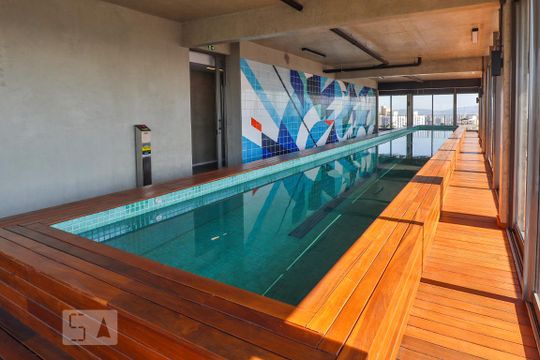 Área comum - Piscina de apartamento para alugar com 1 quarto, 25m² em Sumarezinho, São Paulo