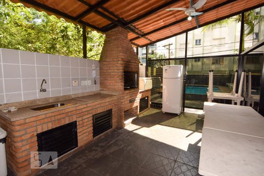 Área Comum - Churrasqueira de apartamento para alugar com 3 quartos, 174m² em Barra Funda, Guarujá