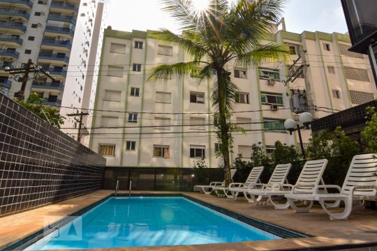 Área Comum - Piscina de apartamento para alugar com 3 quartos, 174m² em Barra Funda, Guarujá