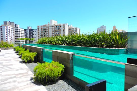 Area Comum - Piscina de apartamento para alugar com 1 quarto, 60m² em Centro, Florianópolis