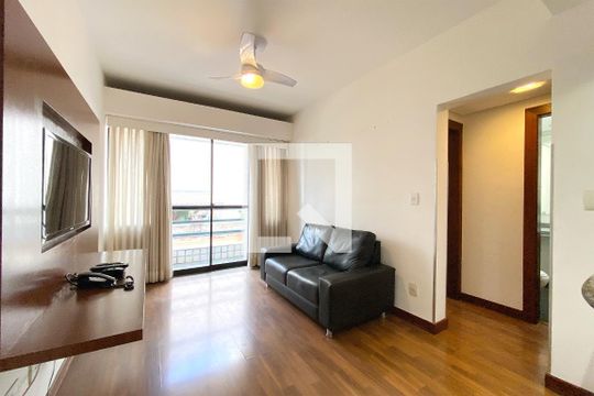 Sala de apartamento para alugar com 1 quarto, 50m² em São Pedro, Belo Horizonte