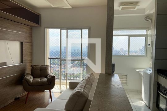 Sala/cozinha de apartamento para alugar com 2 quartos, 51m² em Umuarama, Osasco