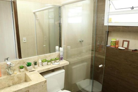 Banheiro da Suíte de casa à venda com 3 quartos, 150m² em Parque Boturussu, São Paulo