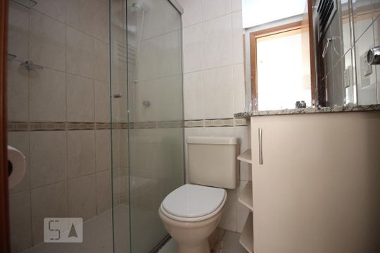 Banheiro da Suíte de apartamento à venda com 2 quartos, 60m² em Lote 18 Águas Claras, Brasília