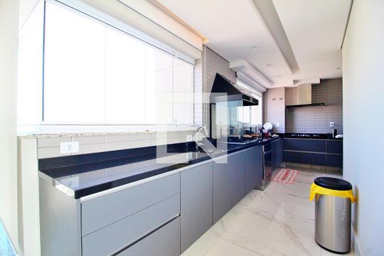 Cozinha de apartamento para alugar com 3 quartos, 180m² em Campestre, Santo André