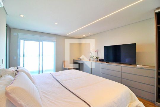 Suíte 1 de apartamento para alugar com 3 quartos, 180m² em Campestre, Santo André