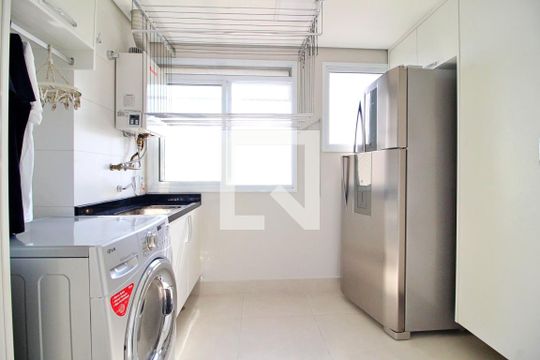 Área de Serviço de apartamento para alugar com 3 quartos, 180m² em Campestre, Santo André