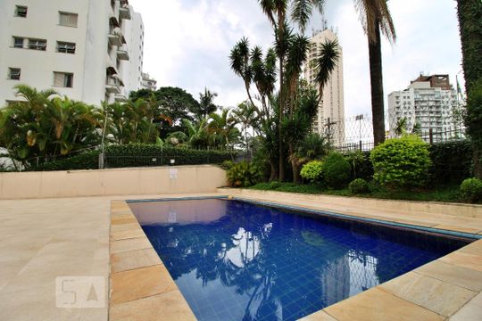 Área comum - Piscina de apartamento para alugar com 1 quarto, 65m² em Vila Andrade, São Paulo