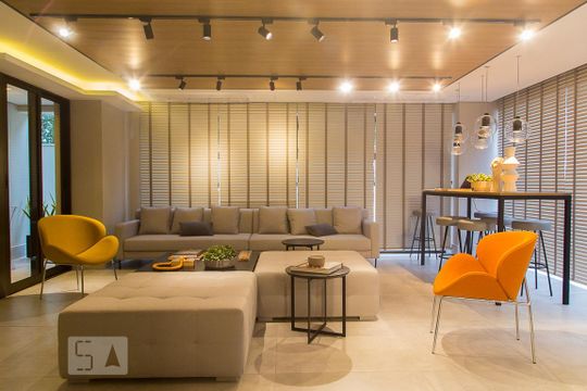 Área comum - Salão de festas de apartamento para alugar com 1 quarto, 26m² em Vila Clementino, São Paulo