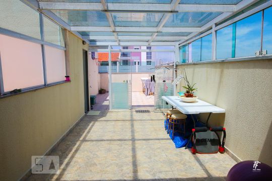 Cobertura Quintal de apartamento à venda com 4 quartos, 172m² em Vila Scarpelli, Santo André
