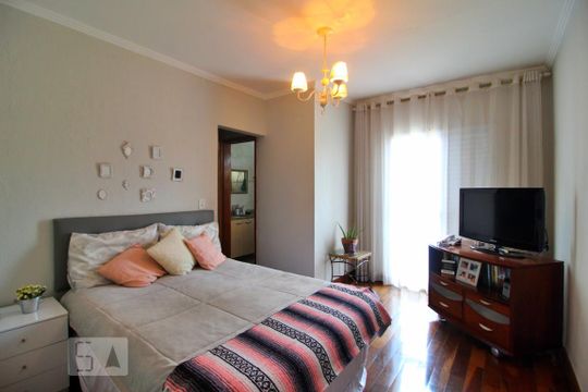 Quarto Suíte de apartamento à venda com 3 quartos, 180m² em Vila Eldizia, Santo André