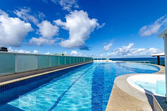 Área comum - Piscina de apartamento para alugar com 1 quarto, 49m² em Pituba, Salvador