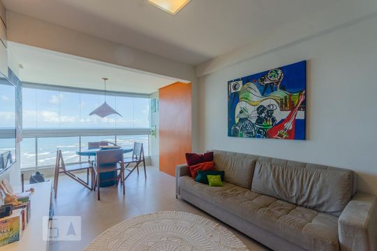 Sala de apartamento para alugar com 1 quarto, 49m² em Pituba, Salvador
