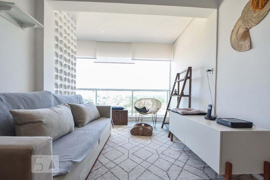 Sala de Estar de apartamento para alugar com 1 quarto, 50m² em Jardim Aeroporto, São Paulo