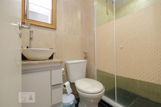 Banheiro de apartamento à venda com 2 quartos, 50m² em São Cristóvão, Rio de Janeiro