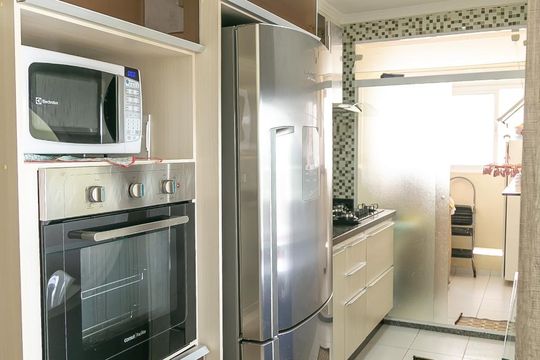 Cozinha de apartamento à venda com 3 quartos, 64m² em Gopoúva, Guarulhos
