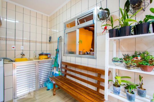 Área de serviço de casa para alugar com 3 quartos, 218m² em Vila Floresta, Santo André